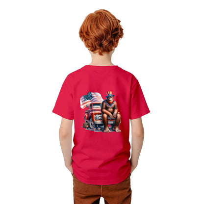 Bigfoot Sasquatch Designs, Kid’s Double Sided Gildan 5000B T Shirt