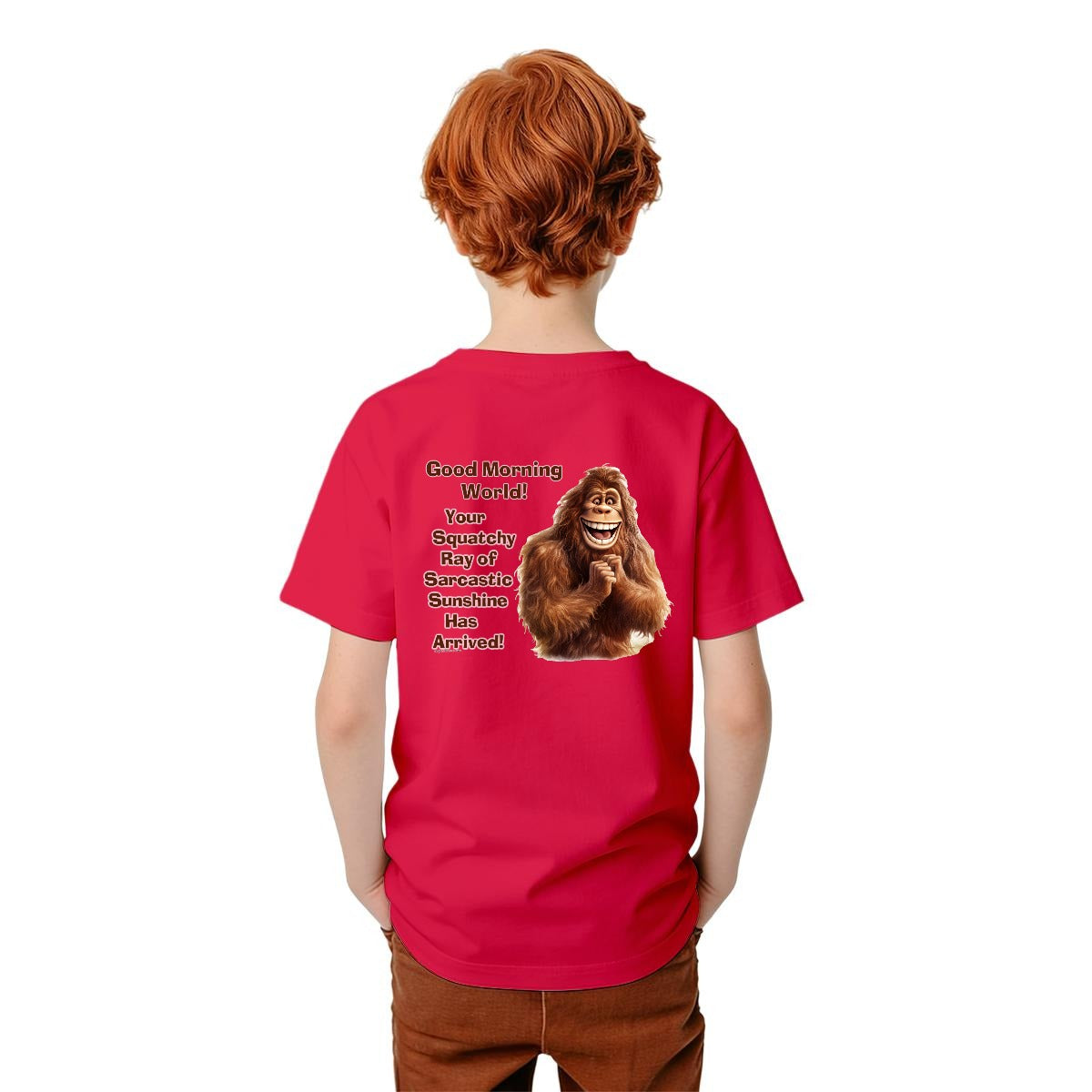 Bigfoot Sasquatch Designs, Kid’s Double Sided Gildan 5000B T Shirt
