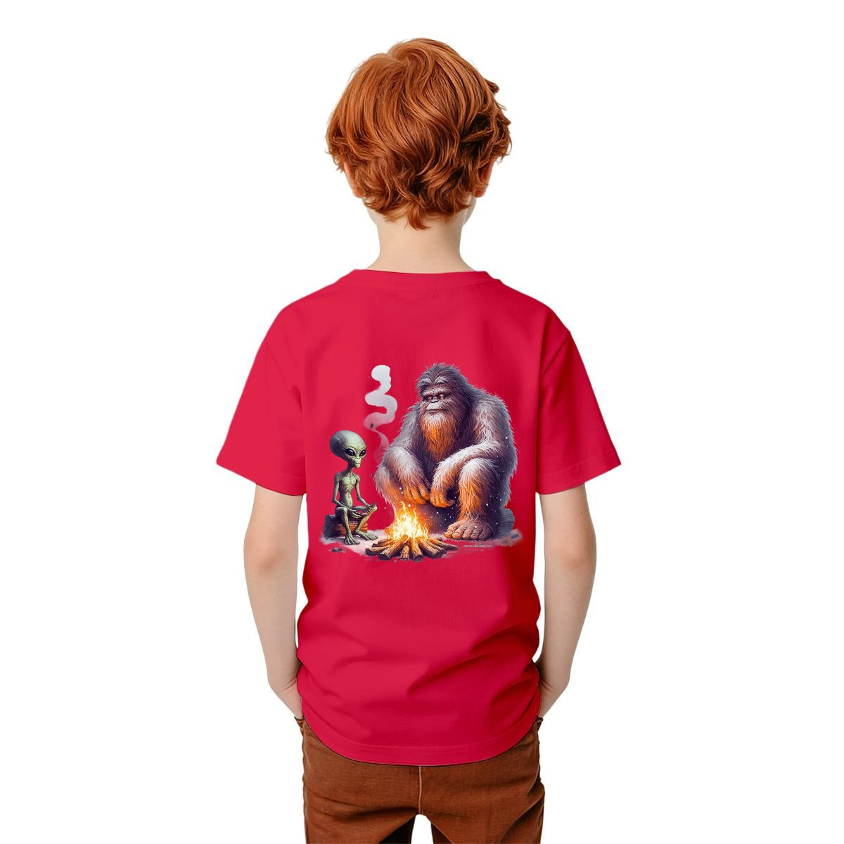 Bigfoot Sasquatch Designs, Kid’s Double Sided Gildan 5000B T Shirt