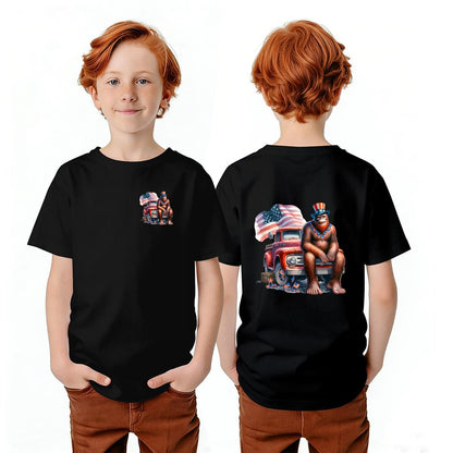 Bigfoot Sasquatch Designs, Kid’s Double Sided Gildan 5000B T Shirt