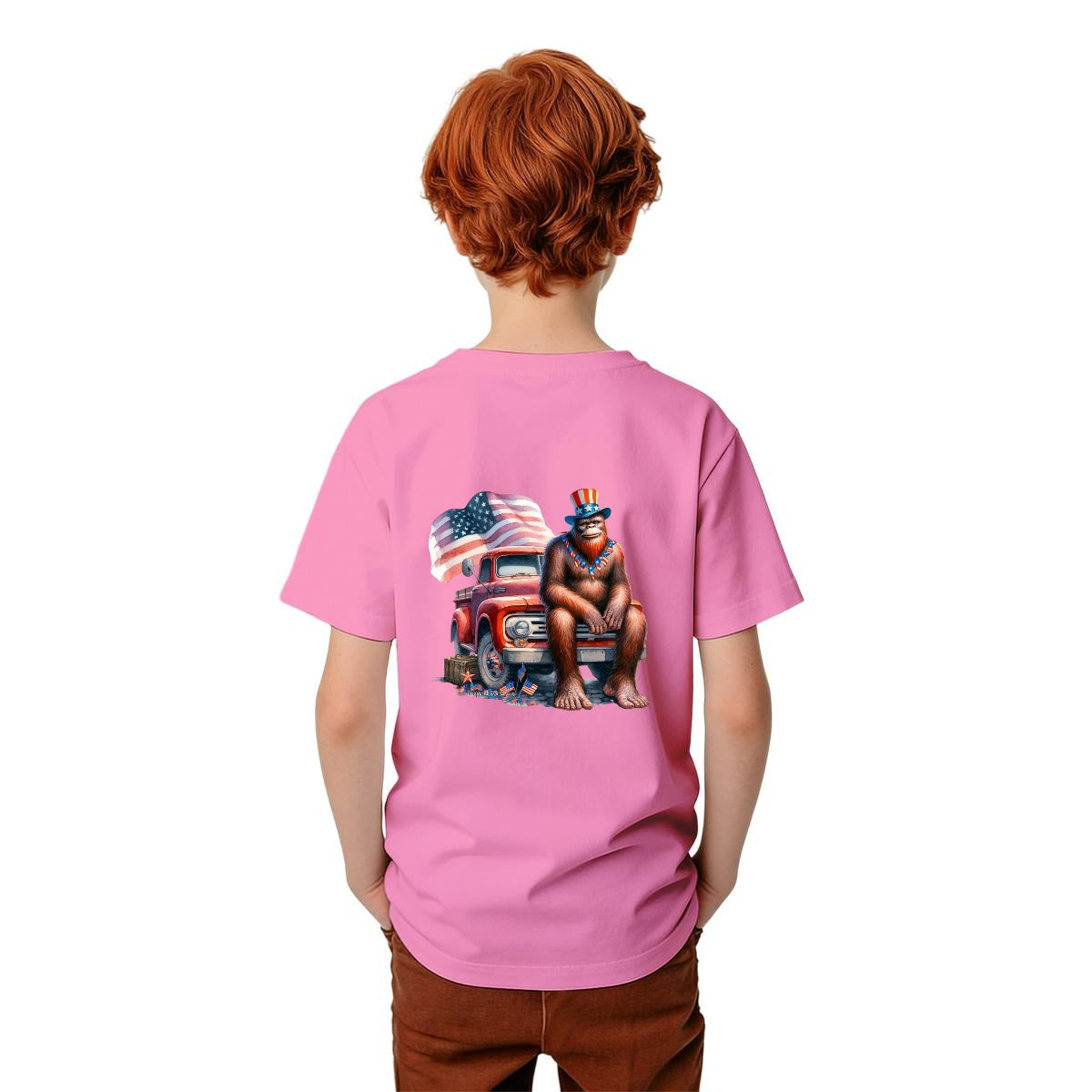 Bigfoot Sasquatch Designs, Kid’s Double Sided Gildan 5000B T Shirt