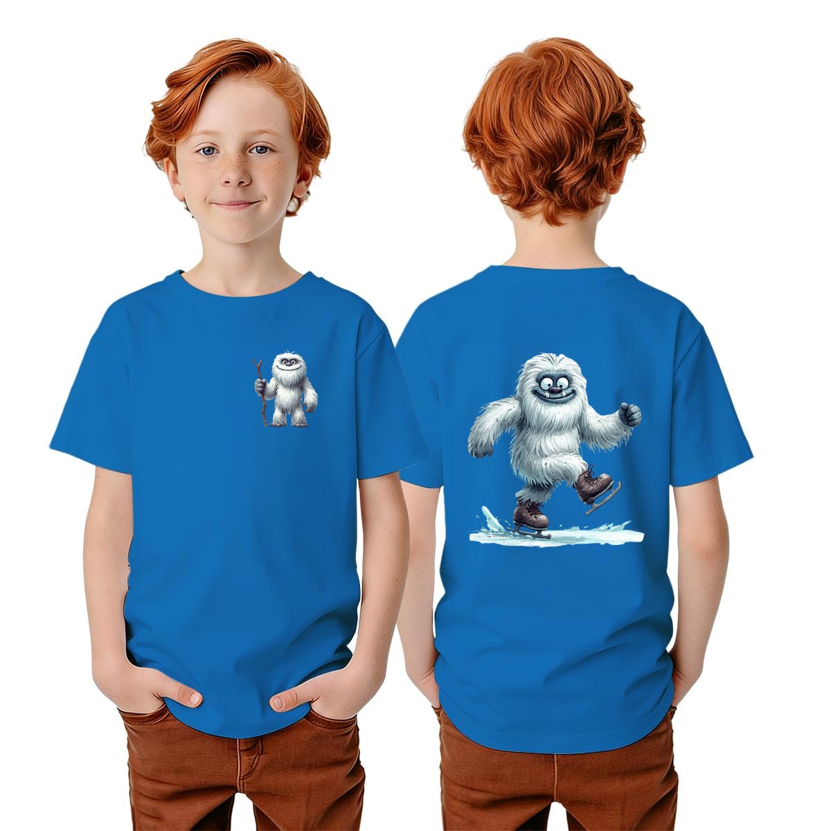 Bigfoot Sasquatch Designs, Kid’s Double Sided Gildan 5000B T Shirt