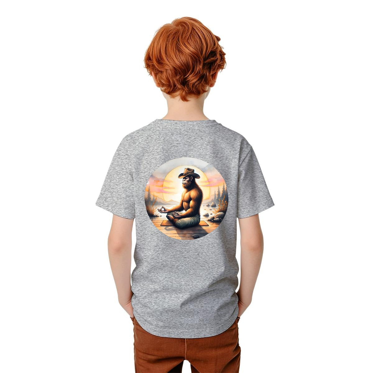 Bigfoot Sasquatch Designs, Kid’s Double Sided Gildan 5000B T Shirt