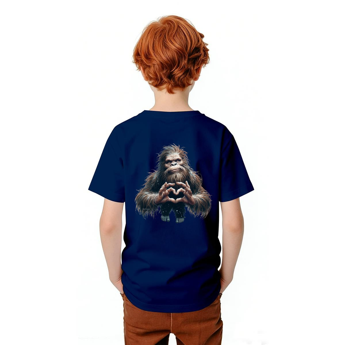 Bigfoot Sasquatch Designs, Kid’s Double Sided Gildan 5000B T Shirt