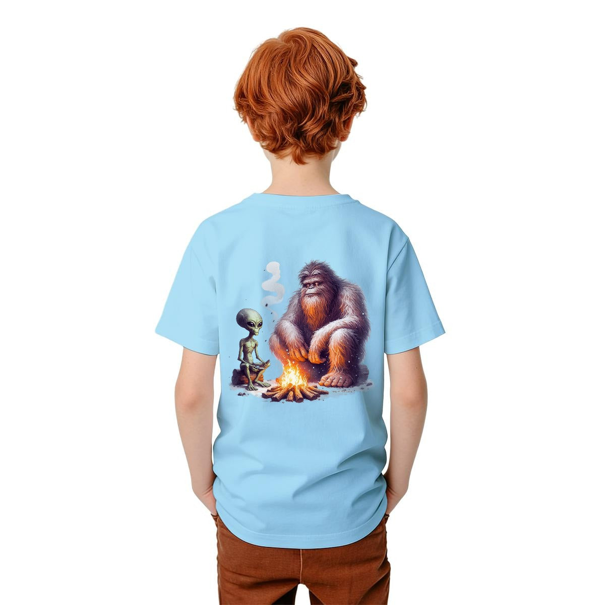 Bigfoot Sasquatch Designs, Kid’s Double Sided Gildan 5000B T Shirt
