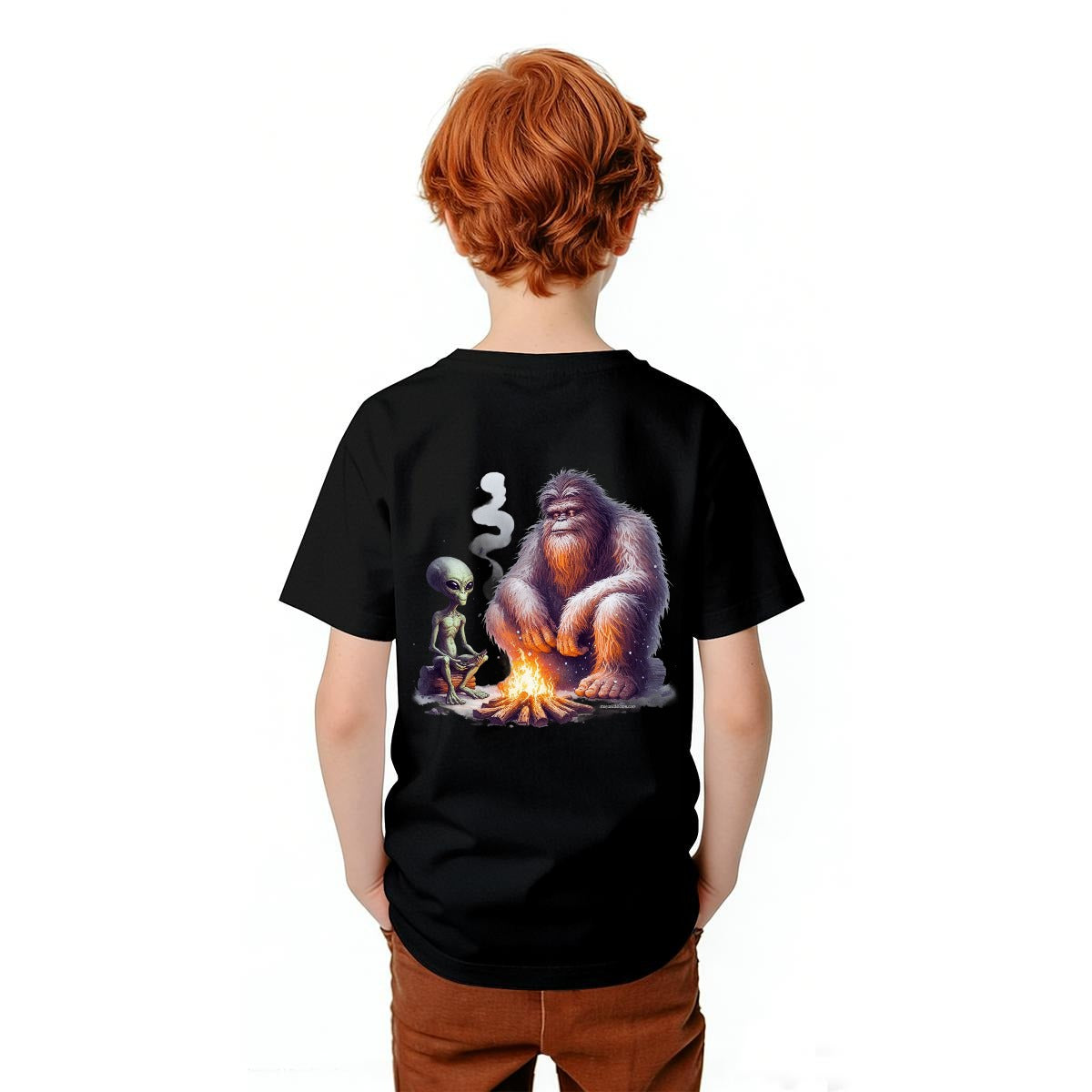 Bigfoot Sasquatch Designs, Kid’s Double Sided Gildan 5000B T Shirt