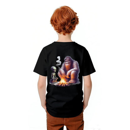 Bigfoot Sasquatch Designs, Kid’s Double Sided Gildan 5000B T Shirt