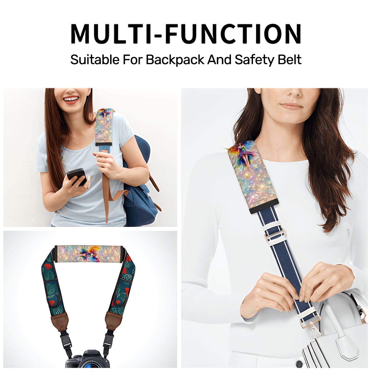 Fairy, Seat Belt Cover Pad For Adults 2 Pcs