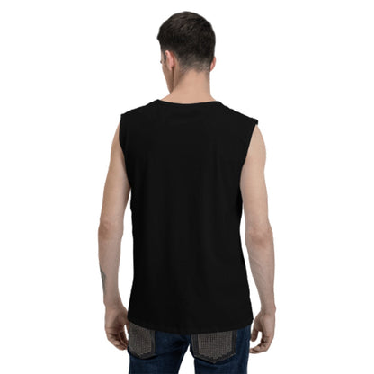 Sasquatch Bigfoot "Disinformation" Men's Cotton Sleeveless T shirt, tank top