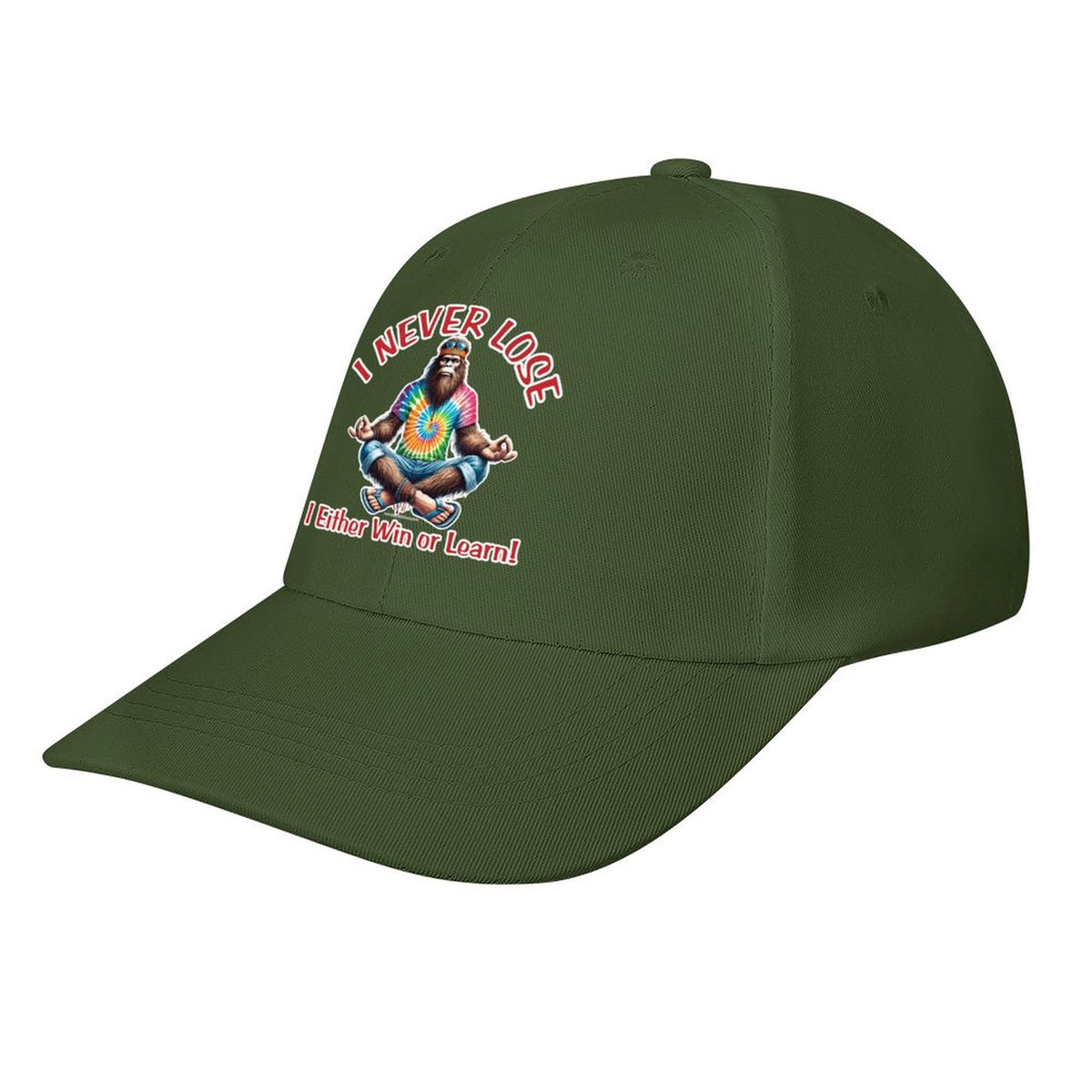 Bigfoot, Sasquatch “I never lose..", Baseball Cap – 8 Colors