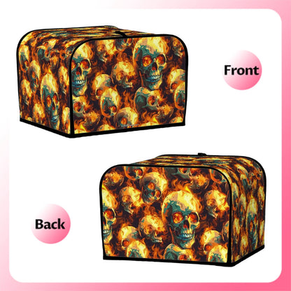 Flaming Skulls, 4 Slice Toaster Cover