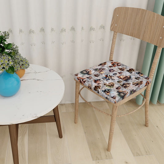 Sasquatch Themed Square Chair Seat Covers, 10 Designs