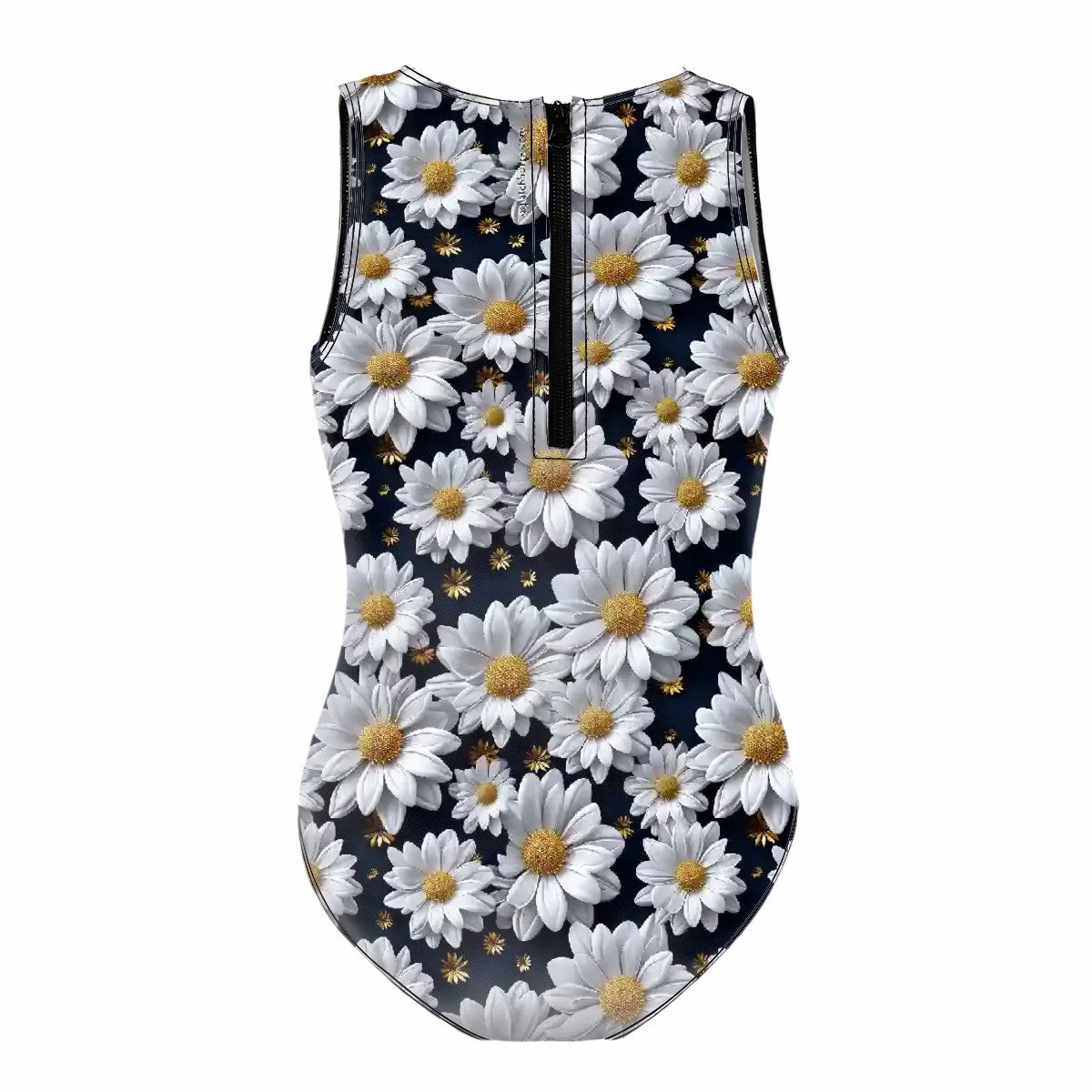 Girl’s One Piece Swimsuits, child swimwear - Bigfoot, Sasquatch, Daisies