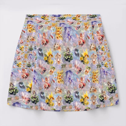 6 Fairy Designs, Women’s Milk Silk Sports Skorts with Pockets