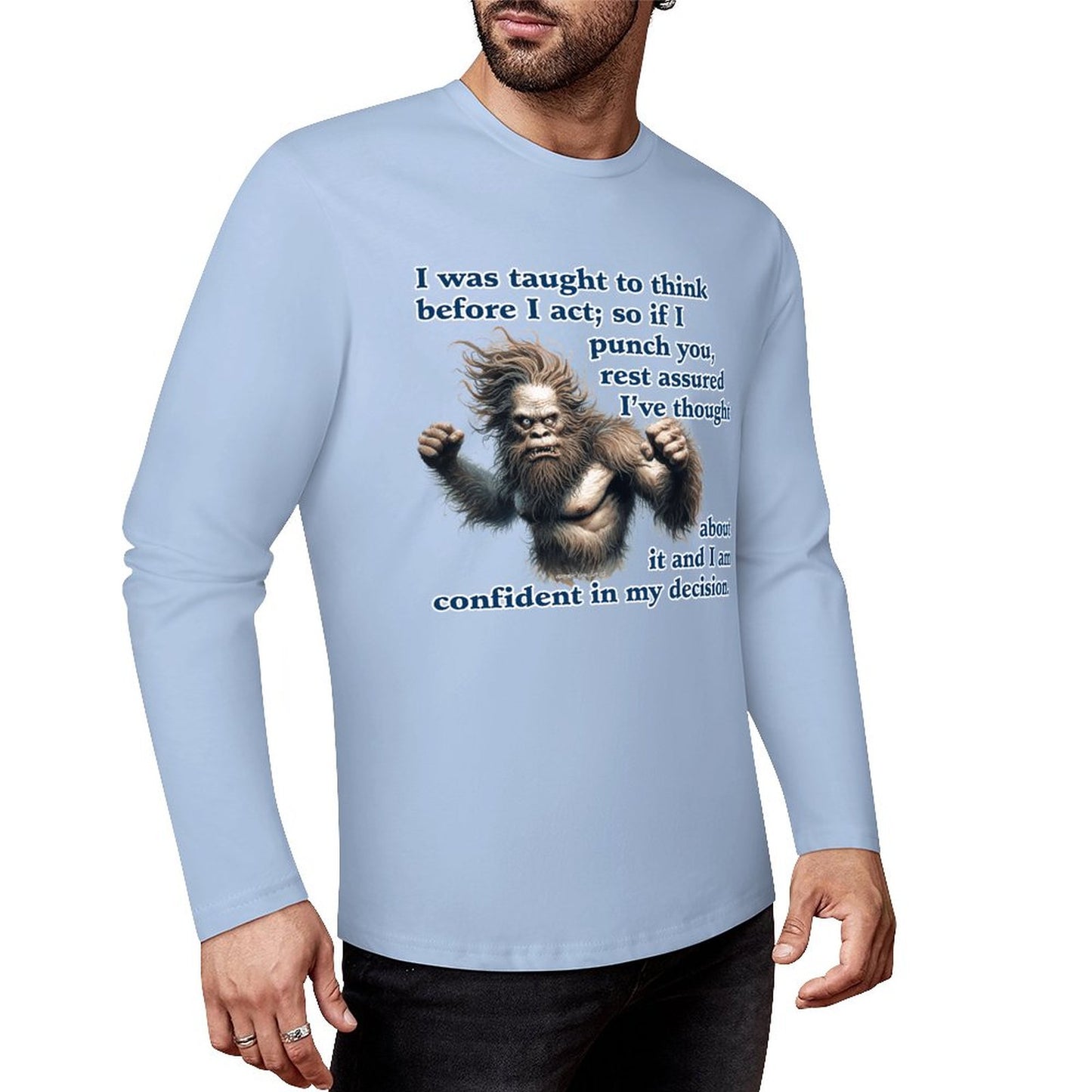 Bigfoot - Sasquatch Cotton Unisex Long Sleeve T-shirt