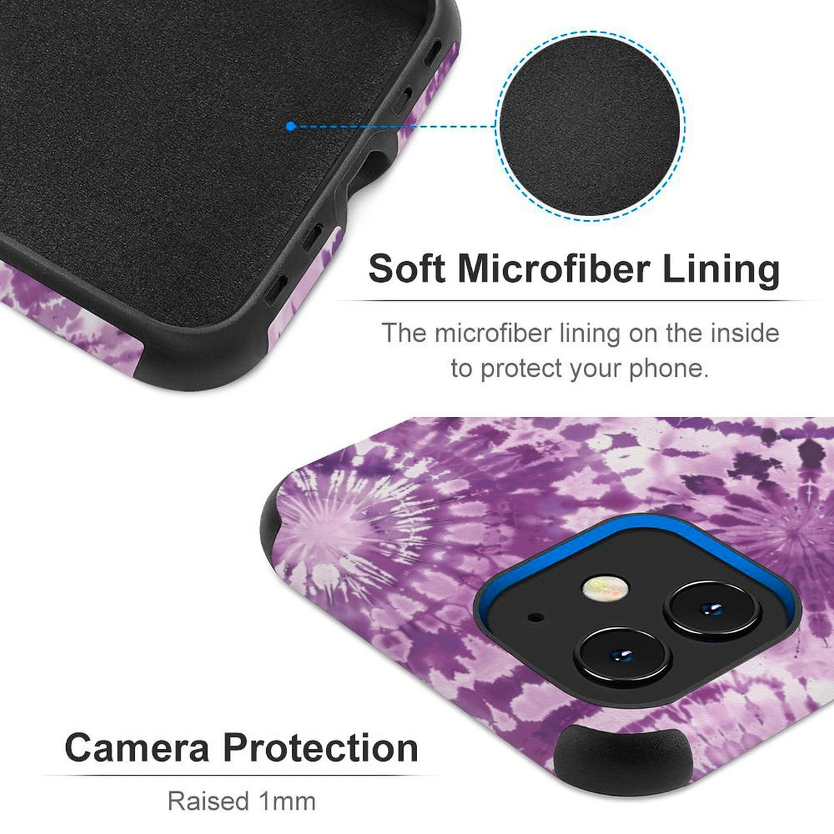 19 Tie Dye Designs, Microfiber iPhone 11 Cases