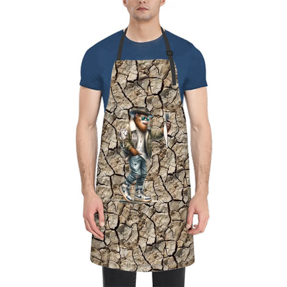 Bigfoot Cowboy Selfie, Waterproof Apron with Pockets