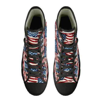 Patriot Eagles, Women's High Top Canvas Shoes