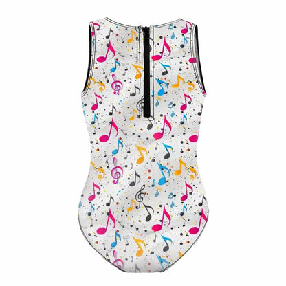 Girl’s One Piece Swimsuit - Dancing Bigfoot / Sasquatch