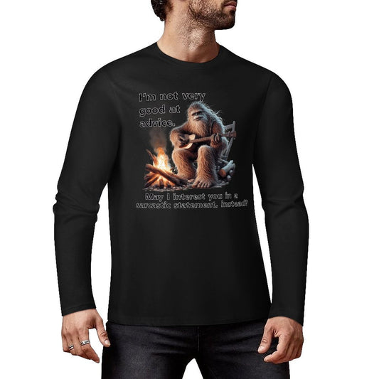 Bigfoot - Sasquatch "I'm not very good..",  Cotton Unisex Long Sleeve T-shirt