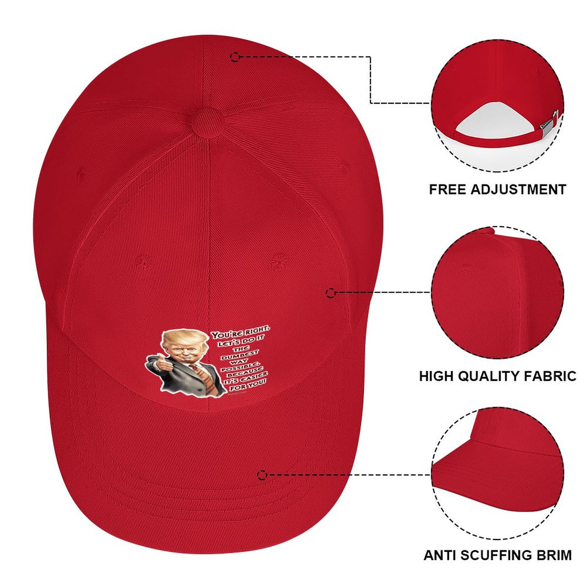 Donald Trump "That's right..", Baseball Cap – 8 Colors