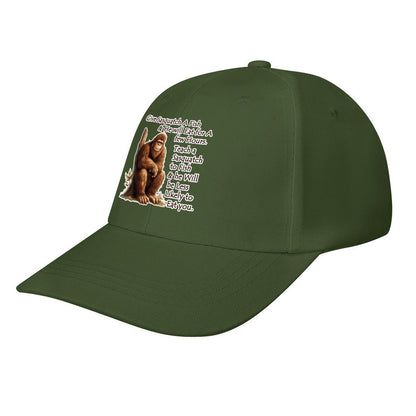 Bigfoot, Sasquatch “Give Sasquatch a fish..", Baseball Cap – 8 Colors