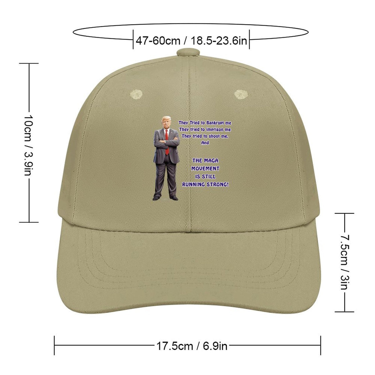 Donald Trump "They tried..", Baseball Cap – 8 Colors