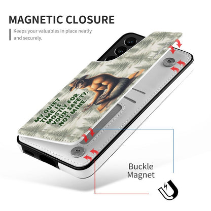 Bigfoot, Sasquatch, "My Quiet Time..." - Samsung S22 Phone Case / Phone Case Wallet