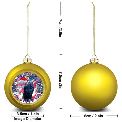 Charlie Kirk "If you believe..", Memorial Christmas Ball Ornaments
