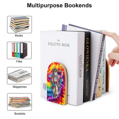 Hippie Dude, Wood Bookends