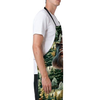 Mountain Sasquatch Waterproof Apron with Pockets