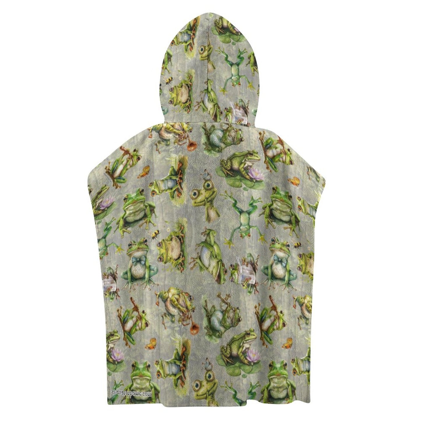 10 Animal Designs - Hooded Terry Cloth Pullover Towel for Kids, Children