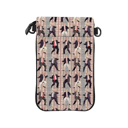 Crossbody Cell Phone Purse - Donald Trump, MAGA Designs, Trump Dance, Christmas Trump