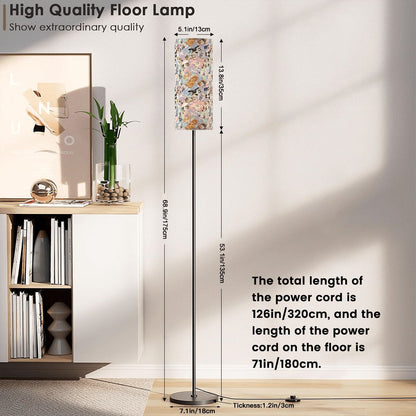 10 Domestic Animal Designs, Floor Lamp Modern Standing Lamp (Made in USA)