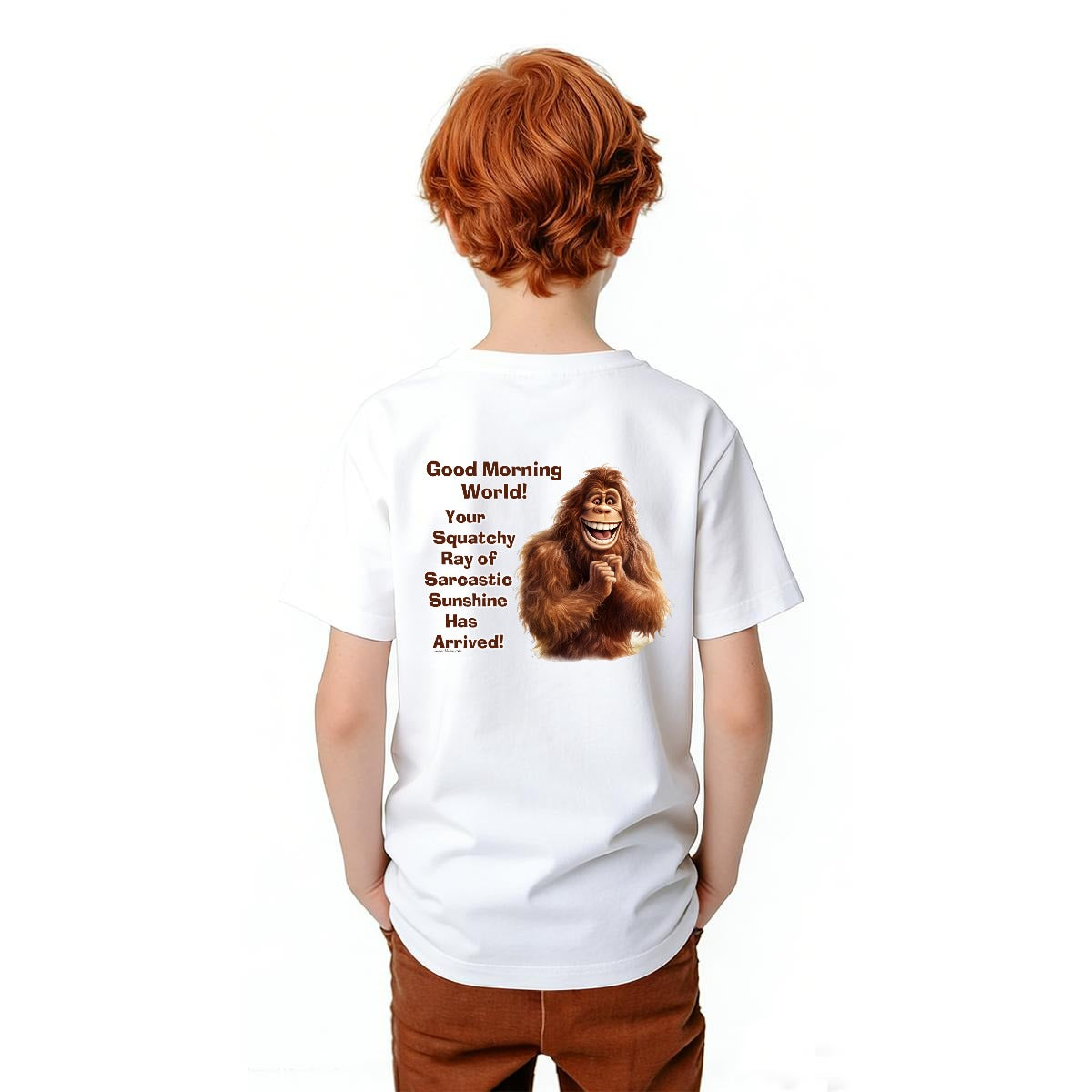 Bigfoot Sasquatch Designs, Kid’s Double Sided Gildan 5000B T Shirt