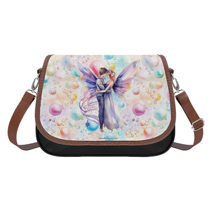 Fairy Lovers, Leather Shoulder Bag / Purse