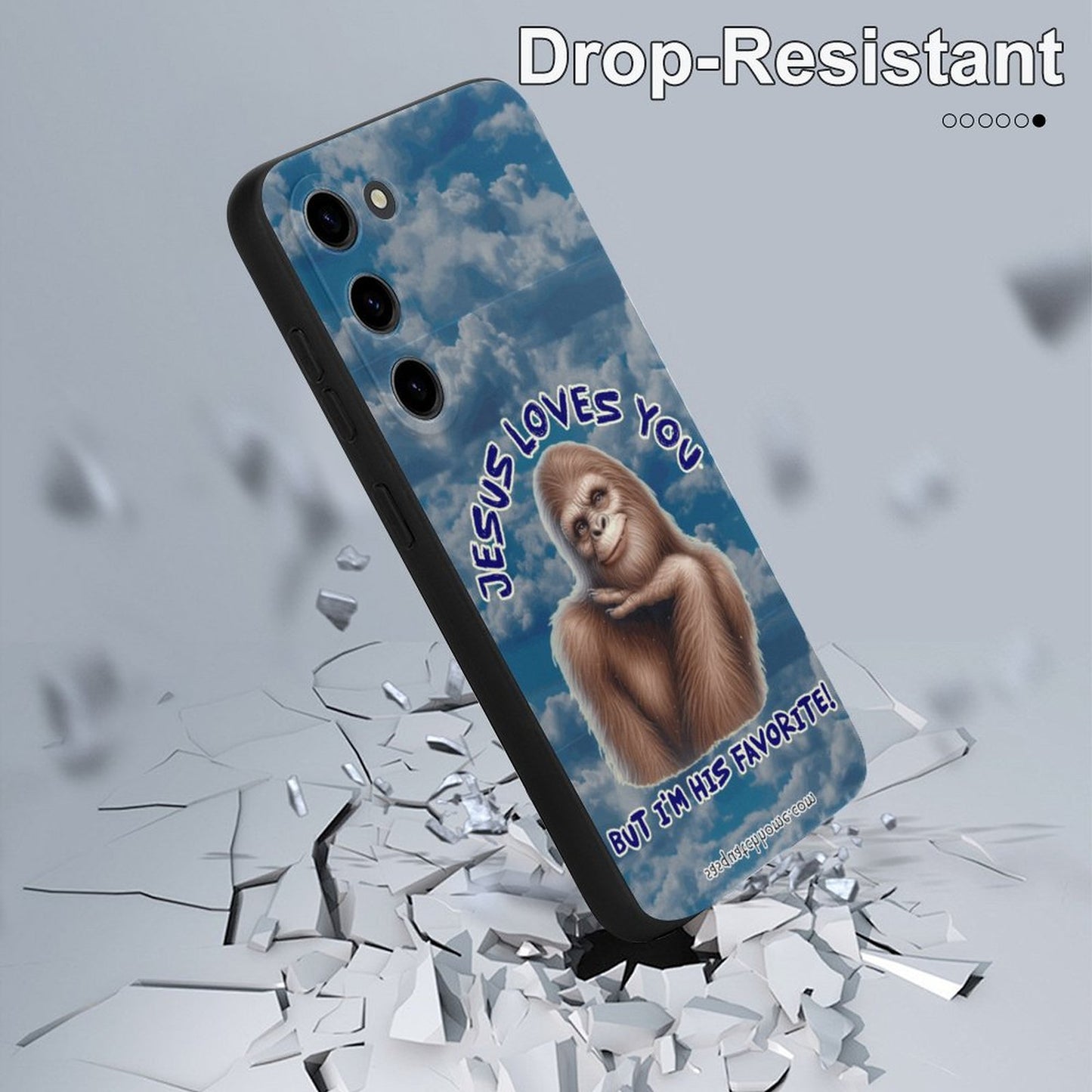 Sasquatch, Bigfoot "Jesus Loves you.." - Samsung S23 Series Cell Phone Case