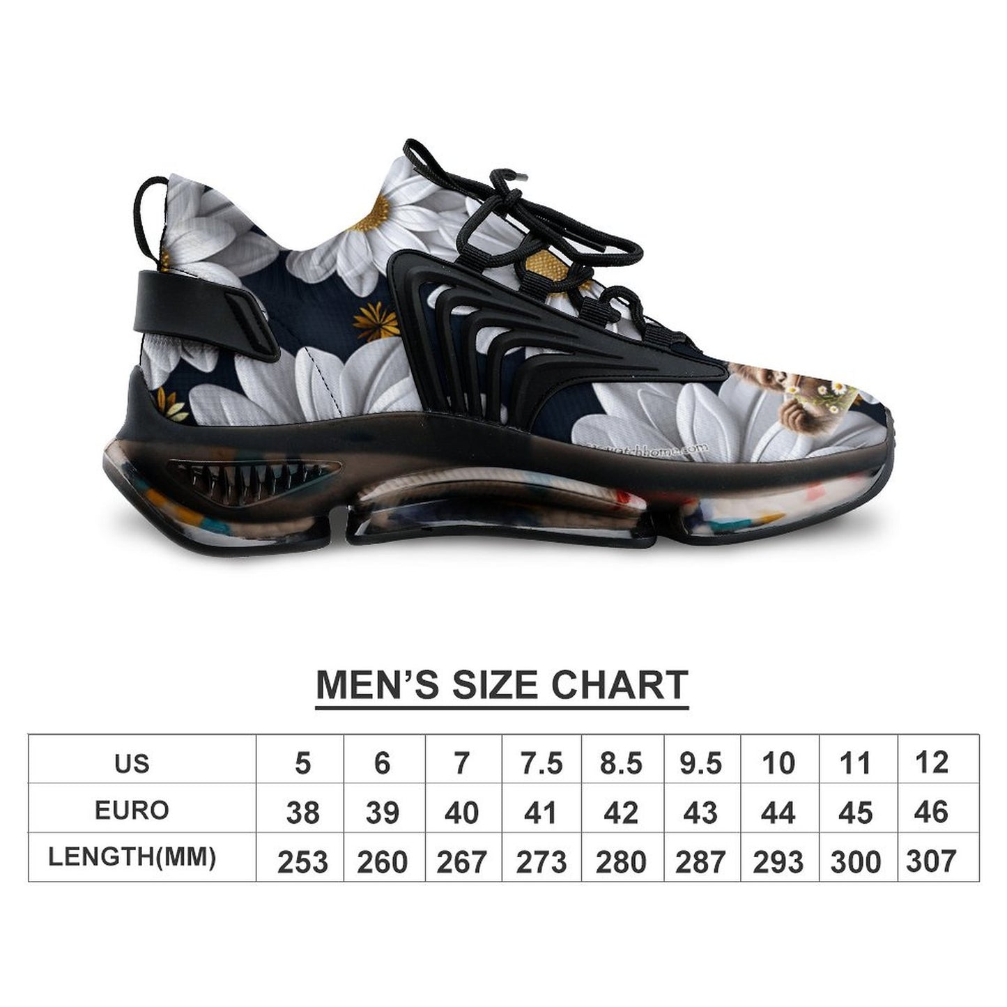 Sasquatch "smell the flowers" Men Custom Basketball Shoes with Breathable Fabric F68