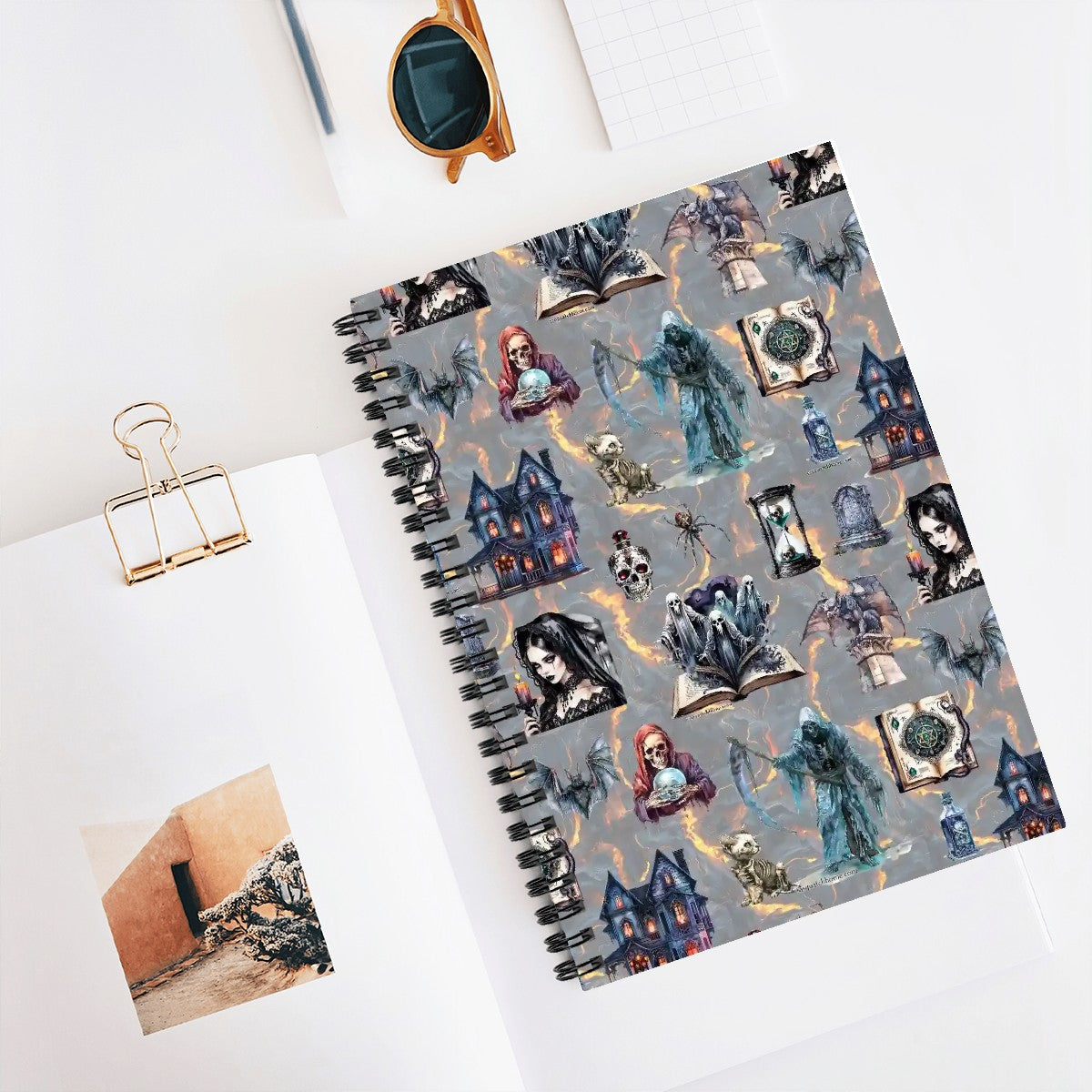 Awesome Misc Themed Spiral Notebooks, dragons, smurfs, zombies, outer space