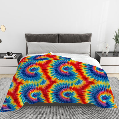 Soft Flannel Blanket - Tie Dye Collection, Tie dye blanket, tie dye throw, tie dye bedspread