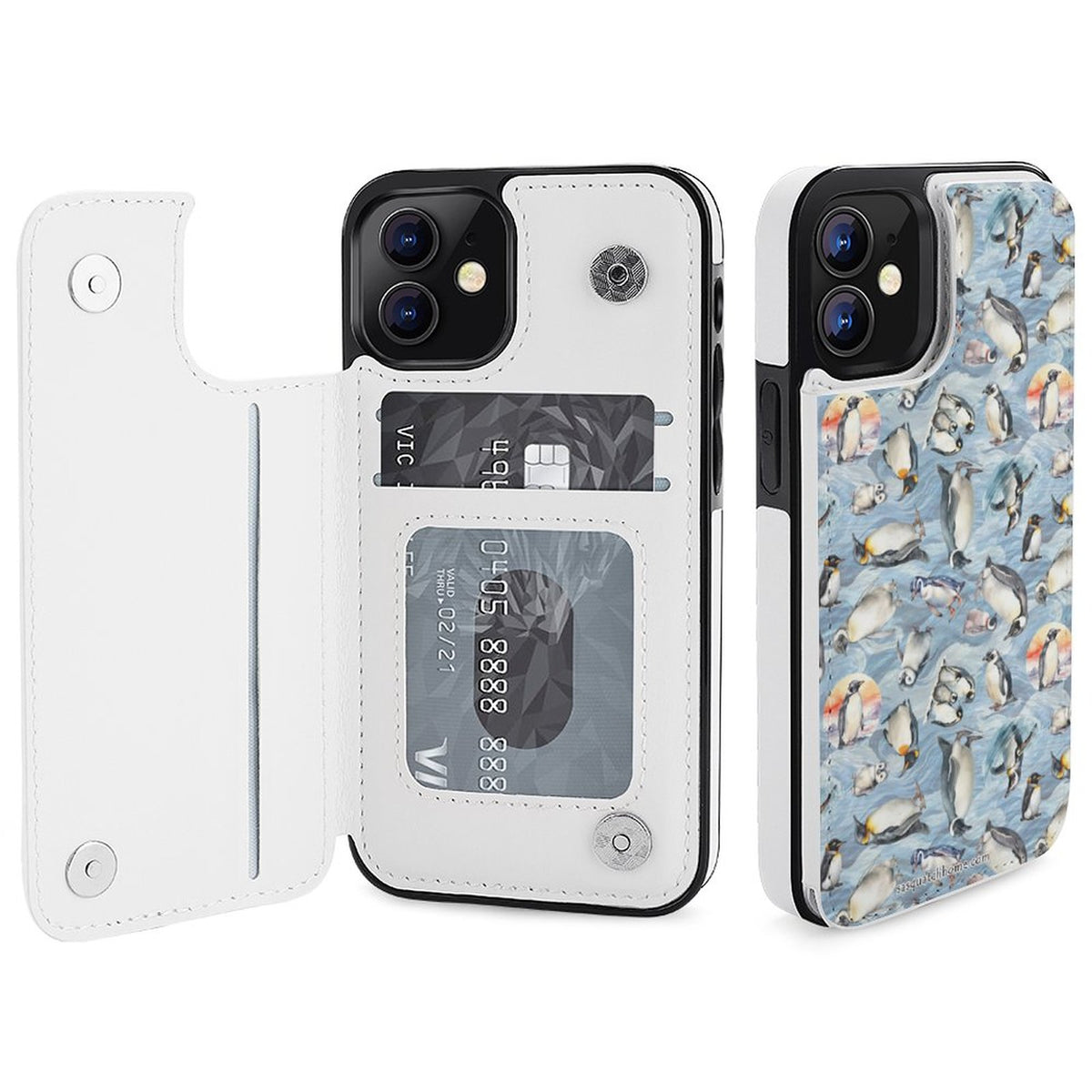 iPhone 12 Series Cell / Mobile phone Flip wallet case- 10 Animal Designs
