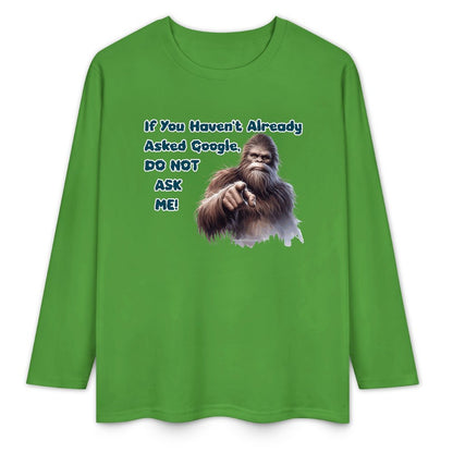 Bigfoot - Sasquatch Cotton Unisex Long Sleeve T-shirt