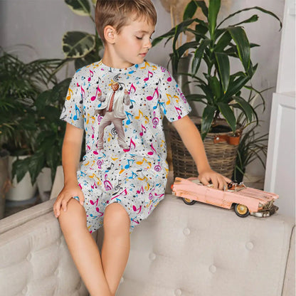 Children’s 2 Piece Short Pajama Set, Donald Trump Dancing
