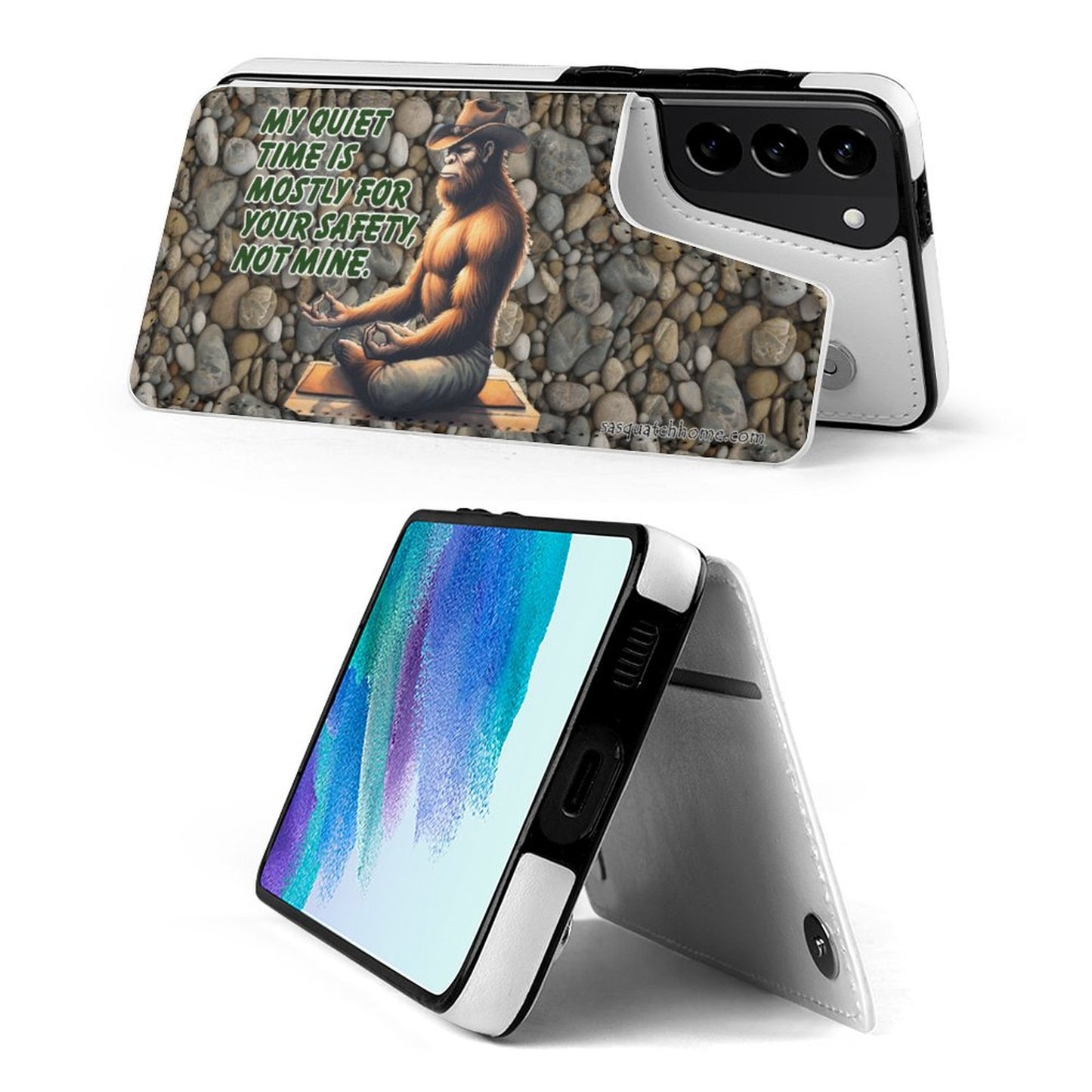 Bigfoot, Sasquatch, Samsung S21 Ultra, Phone Case / Flip Cover Wallet - My Quiet time..."