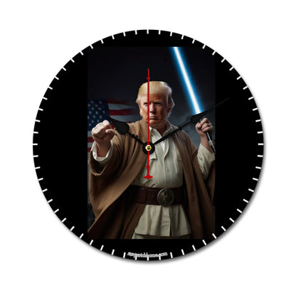 Donald Trump Jedi, Wooden Wall Clock- Made in USA