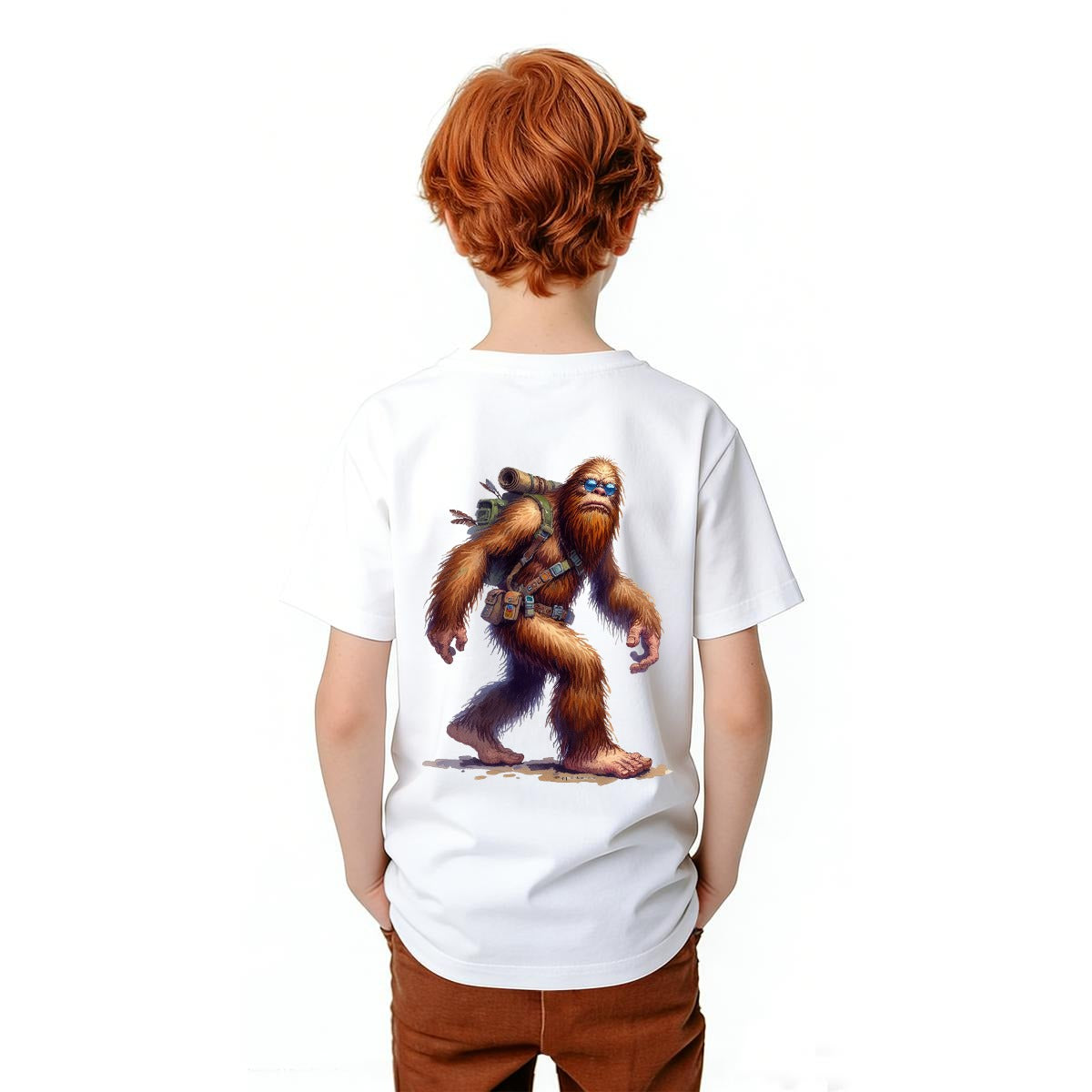 Bigfoot Sasquatch Designs, Kid’s Double Sided Gildan 5000B T Shirt