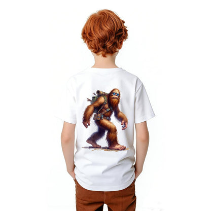 Bigfoot Sasquatch Designs, Kid’s Double Sided Gildan 5000B T Shirt