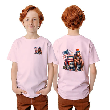 Bigfoot Sasquatch Designs, Kid’s Double Sided Gildan 5000B T Shirt