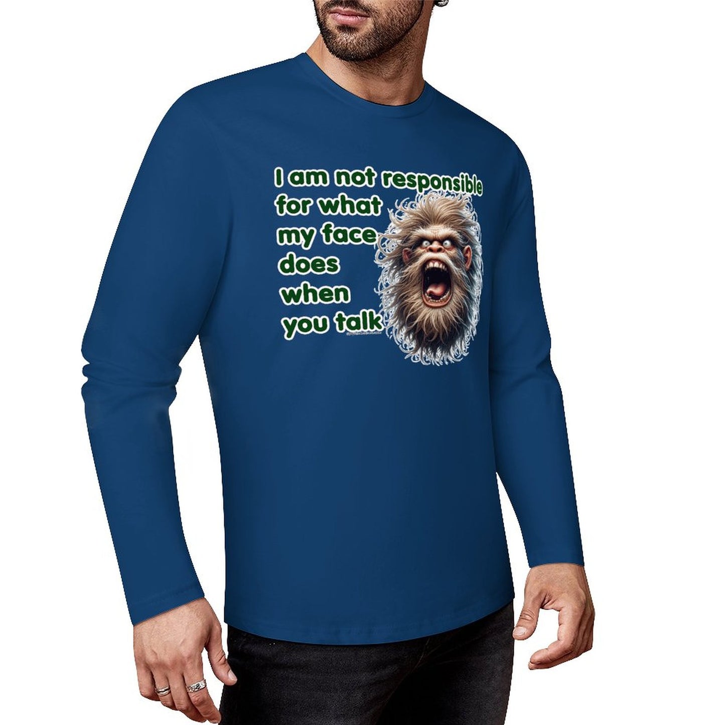 Bigfoot - Sasquatch Cotton Unisex Long Sleeve T-shirt