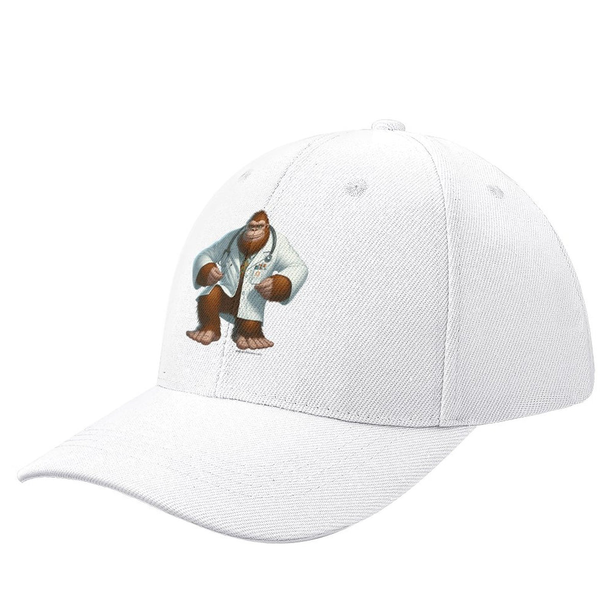 Bigfoot, Sasquatch Doctor Polyester Baseball Cap